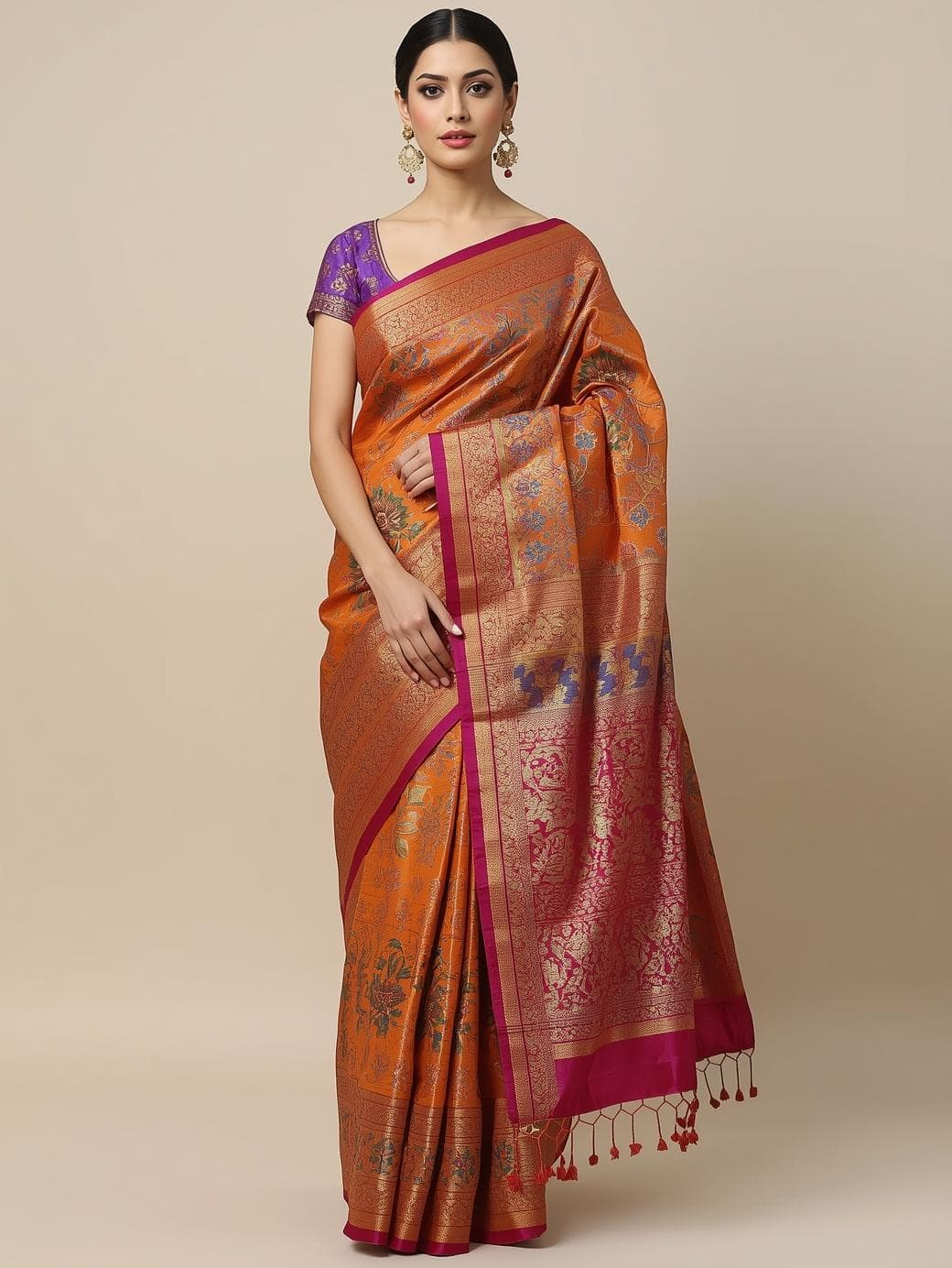 Navy Blue Bridal Paithani